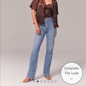 Abercrombie Ultra High Rise 90s Straight Jean
